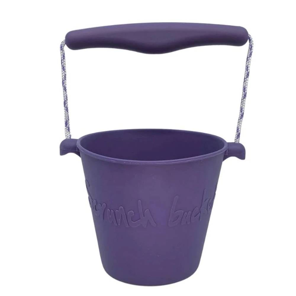Scrunch Silicone Beach Bucket Toy for Kids Australia - Dark Purple| Beach Fun Great Summer Party Accessory