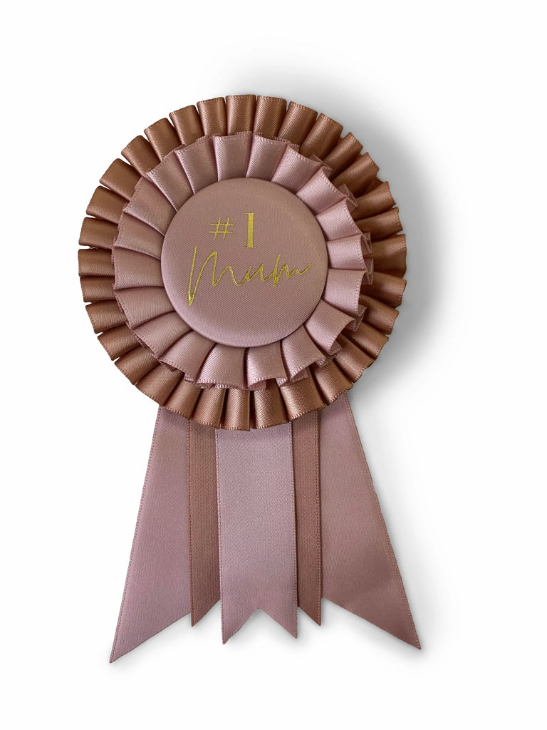 We Are Grateful #1 Dad Rosette - Perfect Gift for Mother's Day