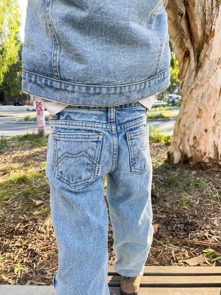 Mannix Original Jeans - Light Blue Pants for Kids Australia
