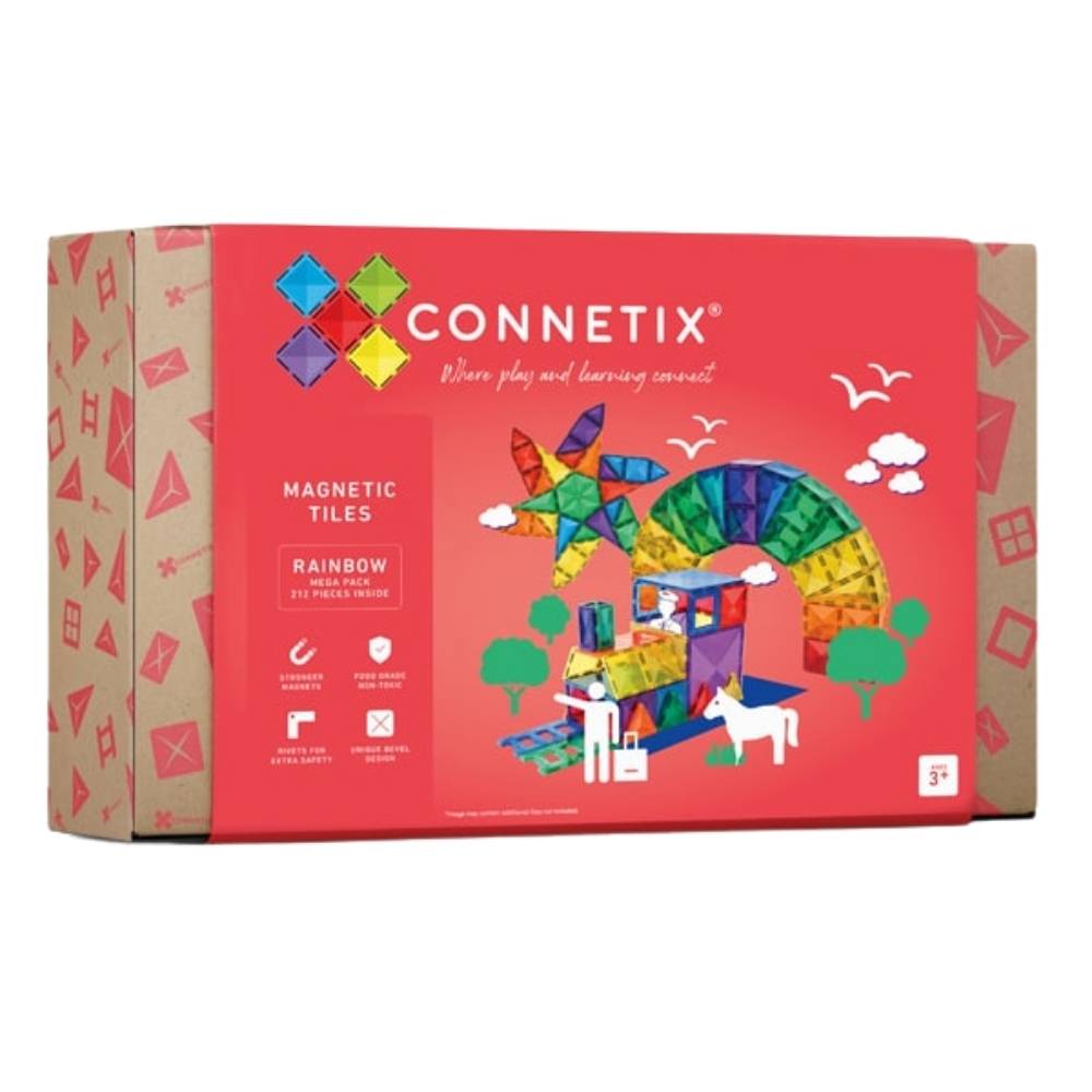 Connetix Tiles Magnetic Building Set- 212 Mega Pack Toy for Kids Australia