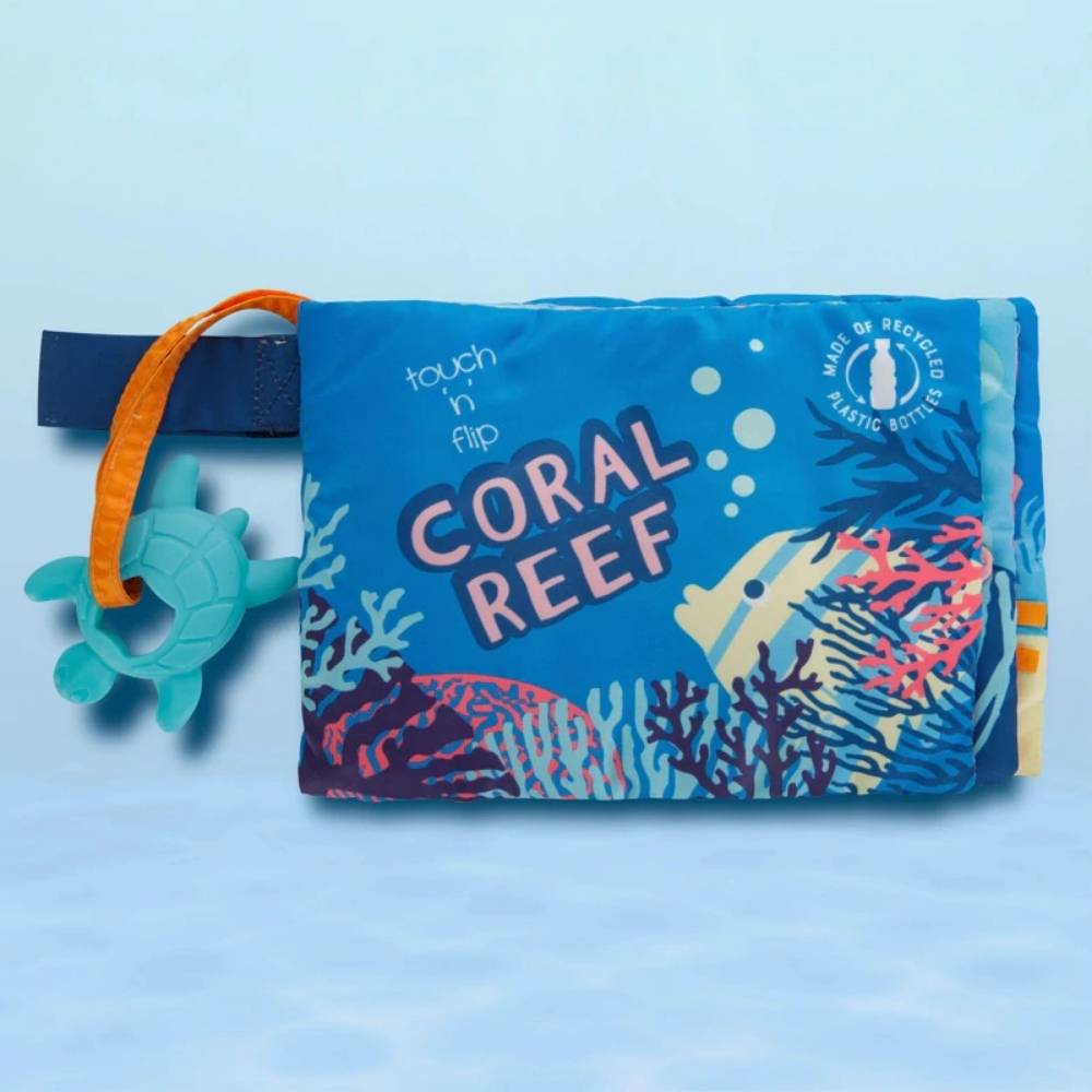 Touch and Flip Coral Reef Eco-Sensory Book for Babies and Toddler Australia