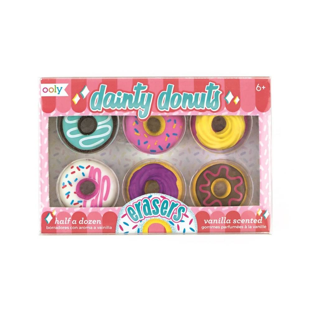 Cute donut shaped vanilla scented pencil erasers for kids australia