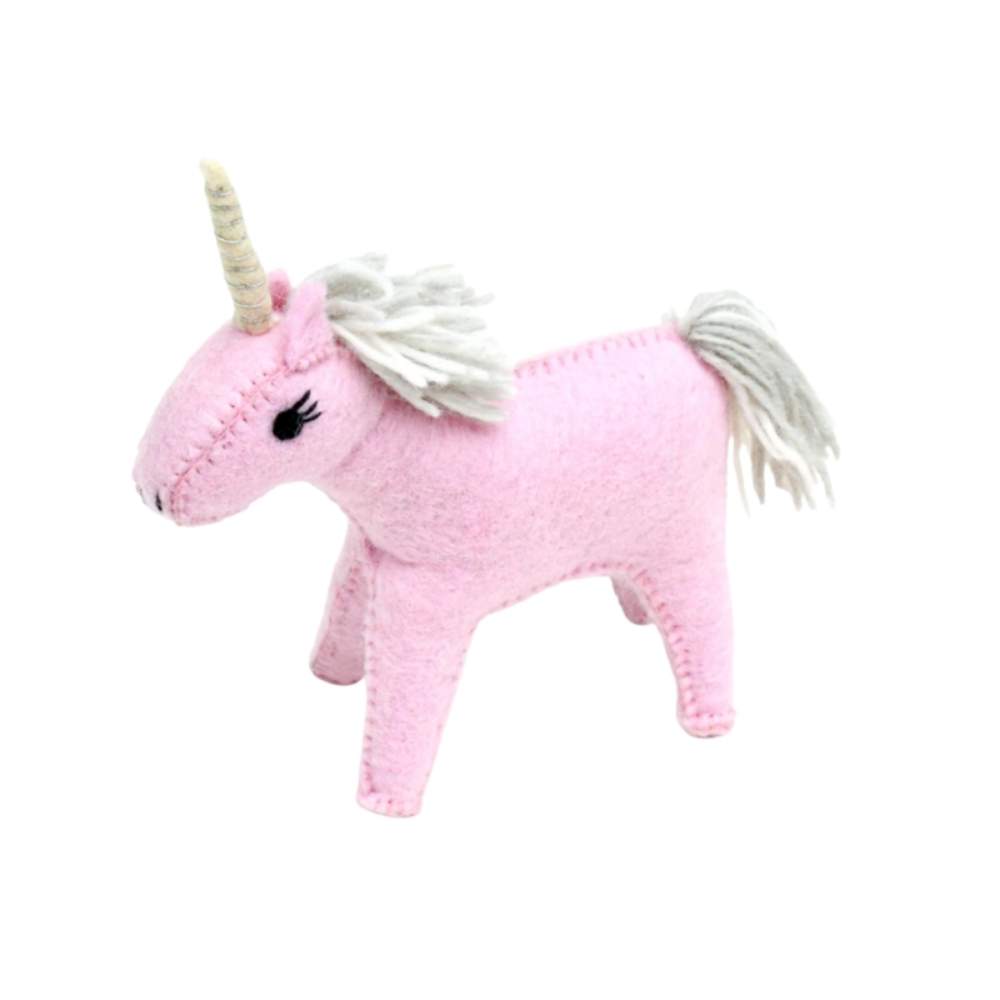 Felt Pink Unicorn Plush Toy for Kids Australia