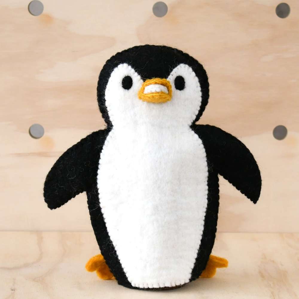 Penguin Hand Puppet - Pretend Play Toy for Kids and Toddler