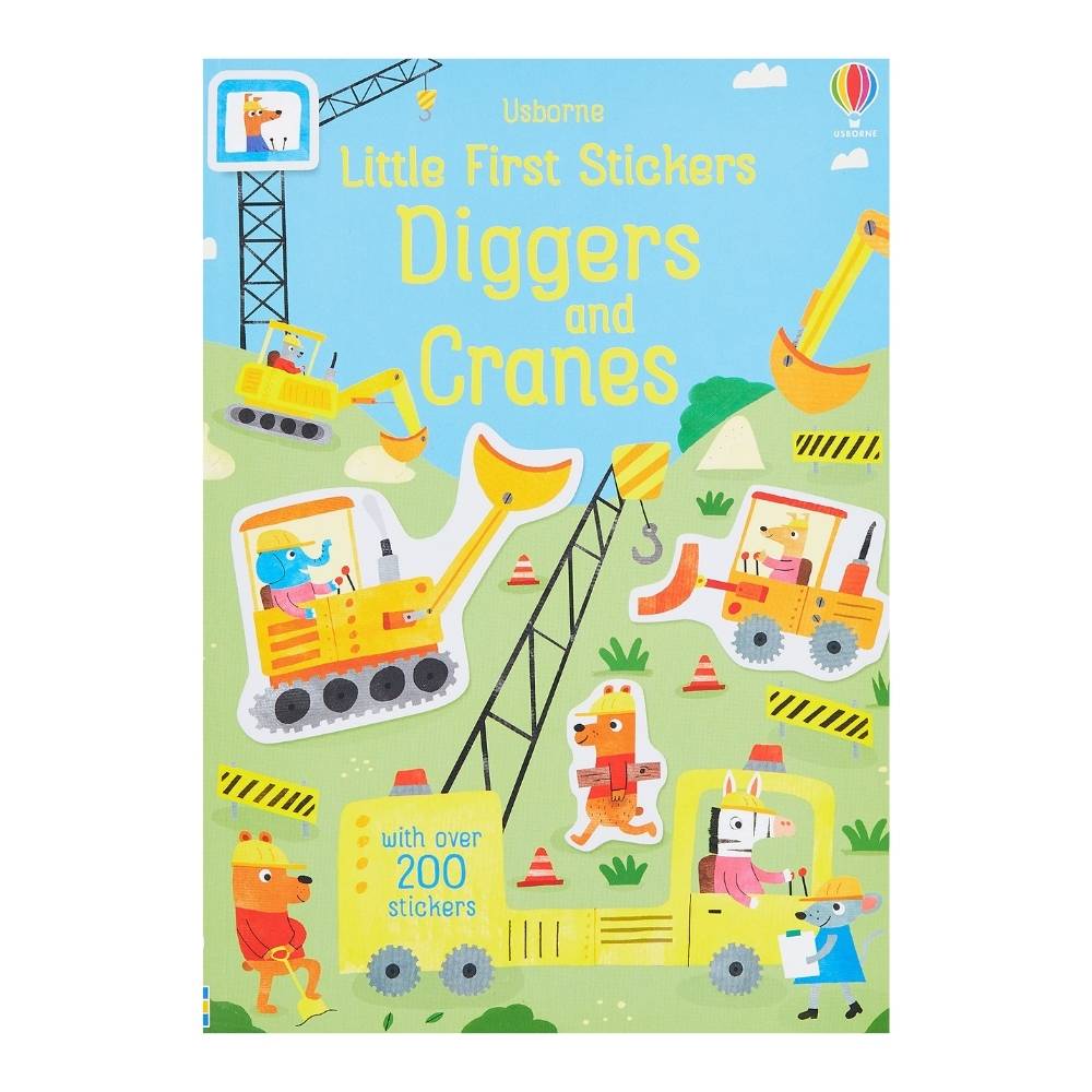 Little First Stickers - Diggers And Cranes Books for Kids Australia