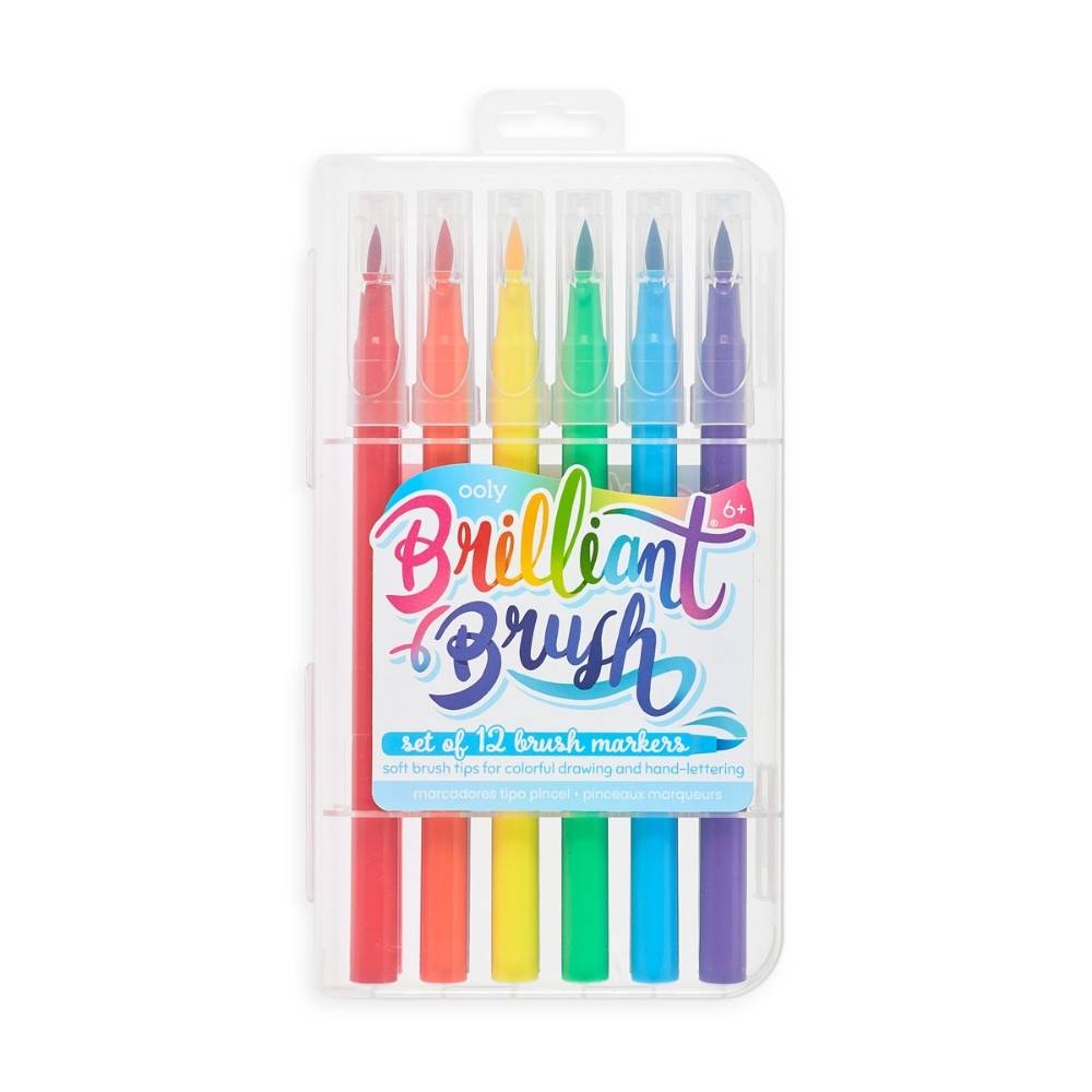 Brilliant Brush Markers  Set of 12 | Great for drawing and hand lettering Markers for Kids Australia