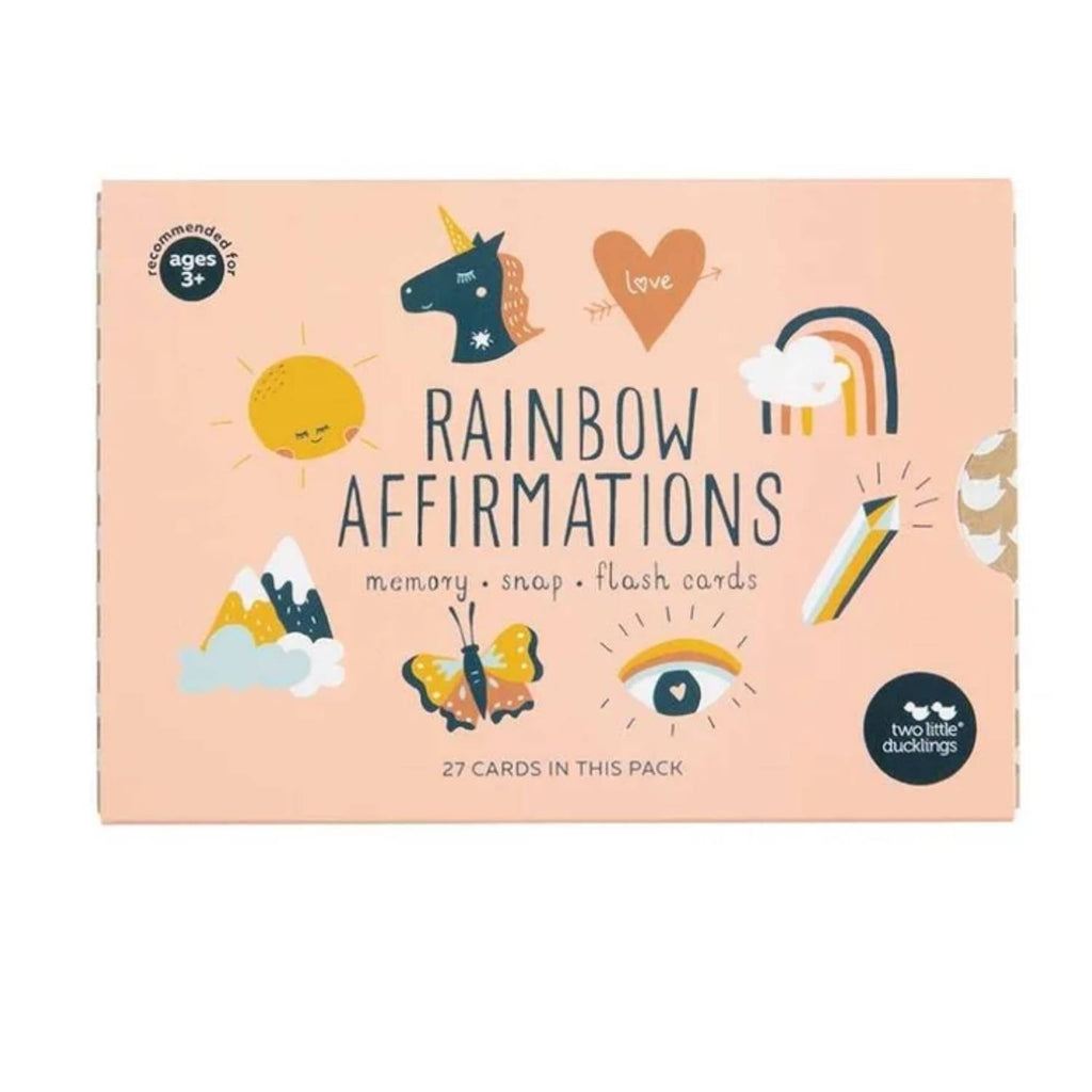 Rainbow Affirmations Snap and Memory Game Flash Cards for Kids Australia