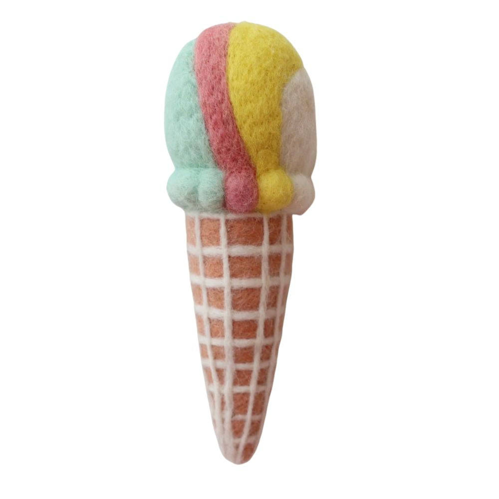 Felt Ice Cream Rainbow Food Toy for Kids