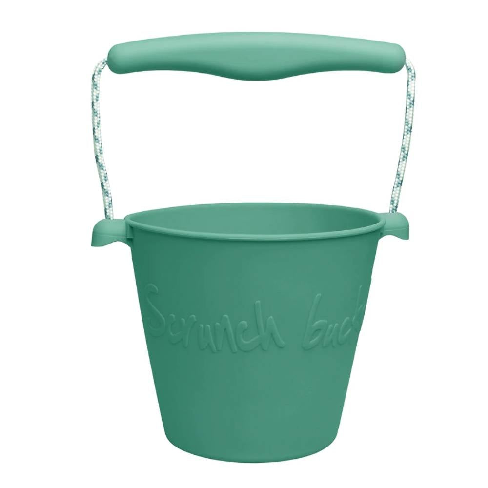 Scrunch Silicone Beach Bucket Toy for Kids Australia -Mint | Beach Fun Great Summer Party Accessory