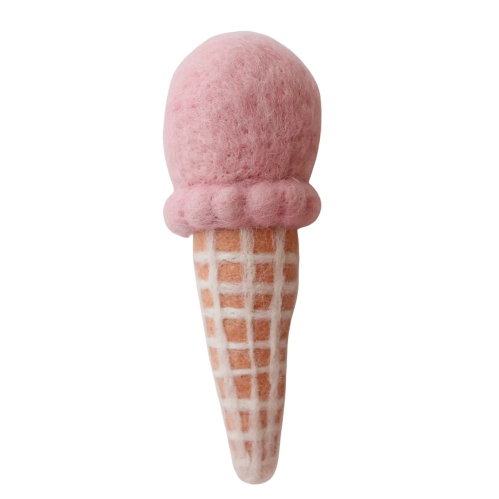 Felt Ice Cream Strawberry  Toy for Kids
